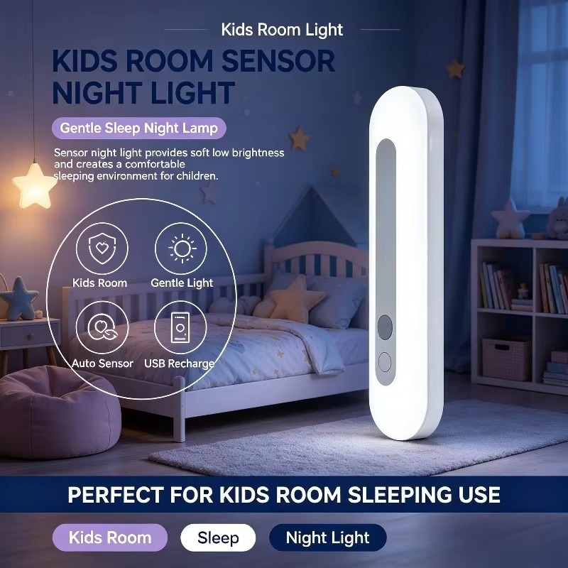 スマートセンサー搭載のナイトライト。壁掛け式で、暖色系の柔ら - Baby Nursery Wall Lights のレビューと価格
